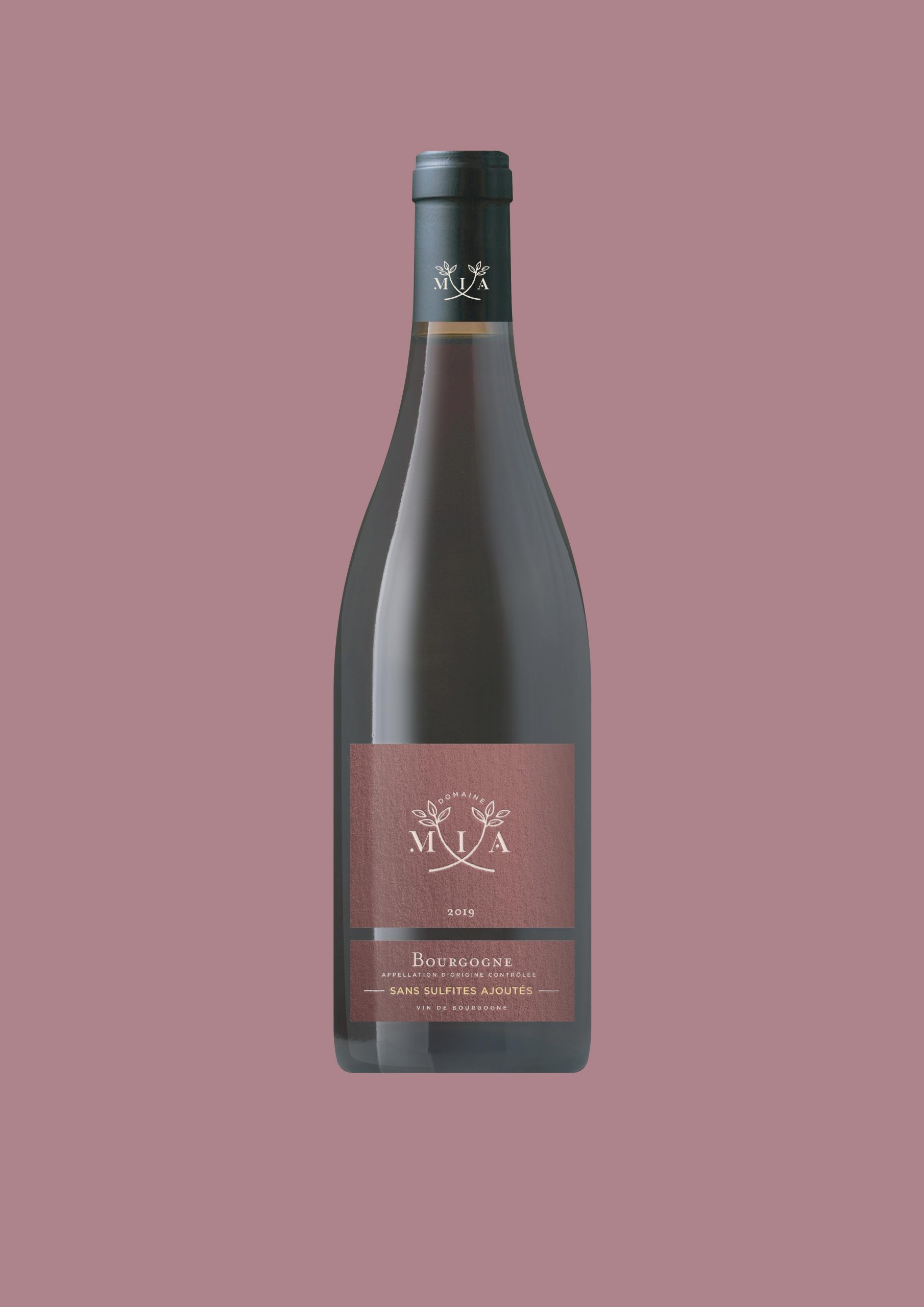 DOMAINE-MIA-RED WINE OF BURGUNDY WITHOUT ADDED SULPHITES