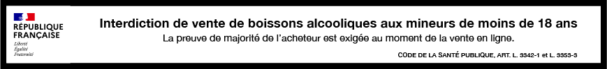 bandeau république française - Interdiction de vente de boissons alcooliques aux mineurs de moins de 18 ans